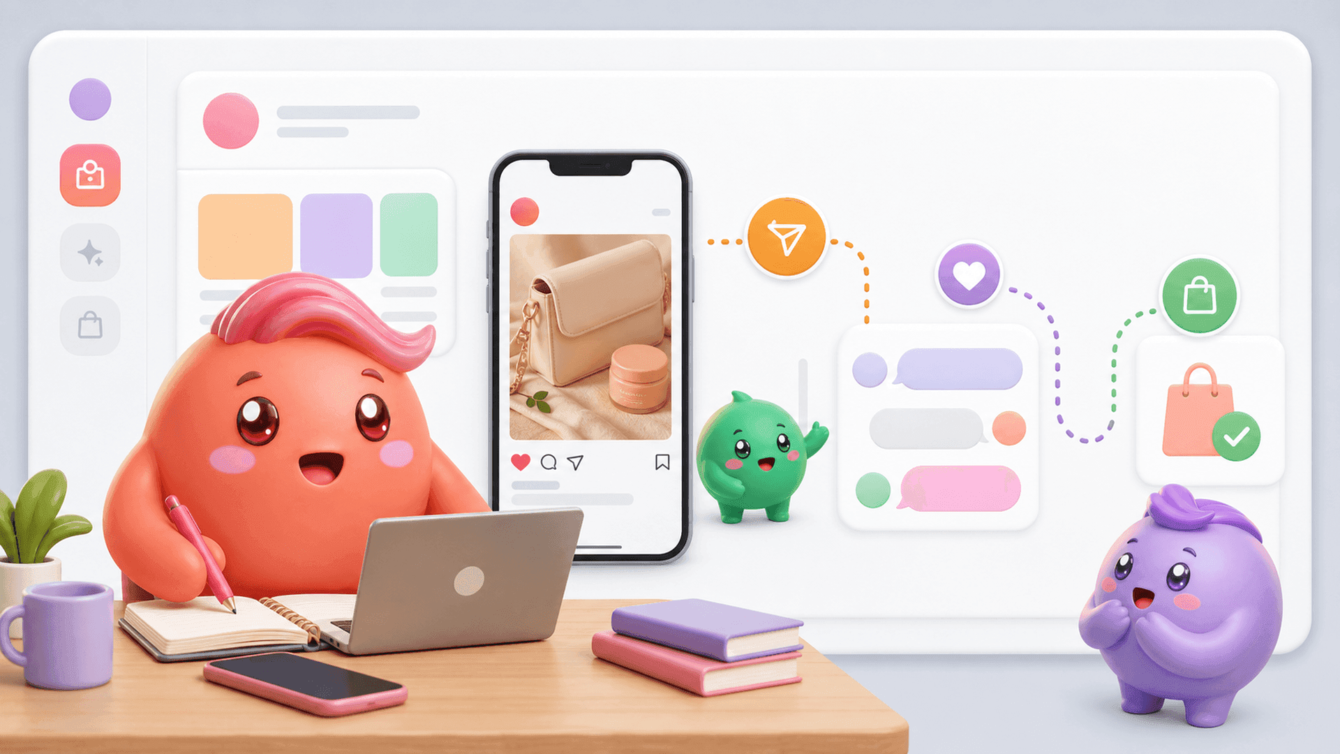 Creator planning an Instagram affiliate marketing campaign from content to DMs and sales